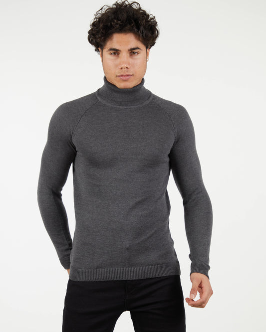 LAGOS CHARCOAL| Turtle Neck Sweater