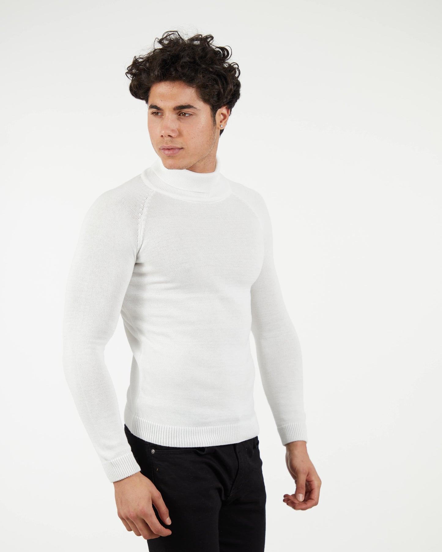 LAGOS CLEAR WHITE | Turtle Neck Sweater