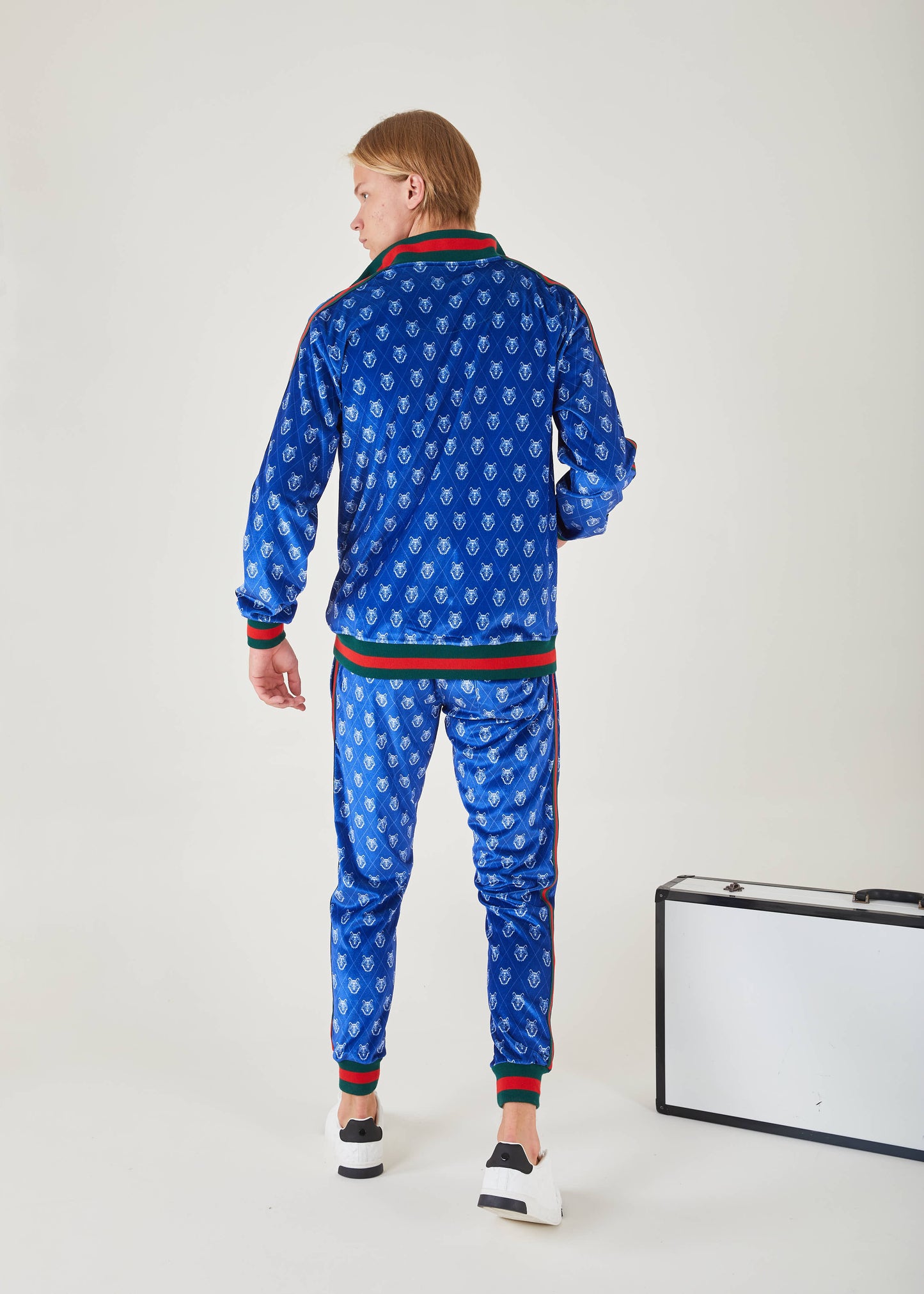 Men's Royal Zip Up Sweat Suit | SETS
