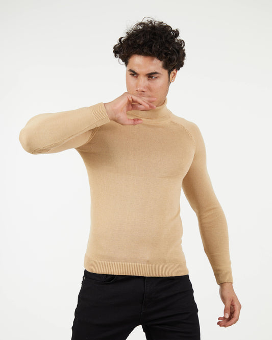 LAGOS BEIGE | Turtle Neck Sweater