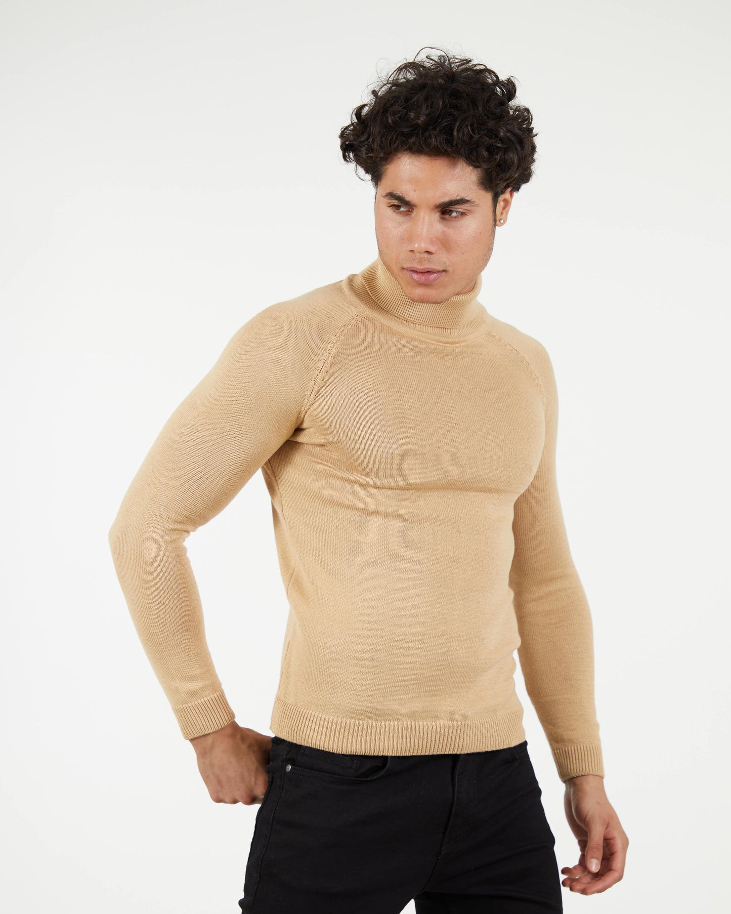 LAGOS BEIGE | Turtle Neck Sweater