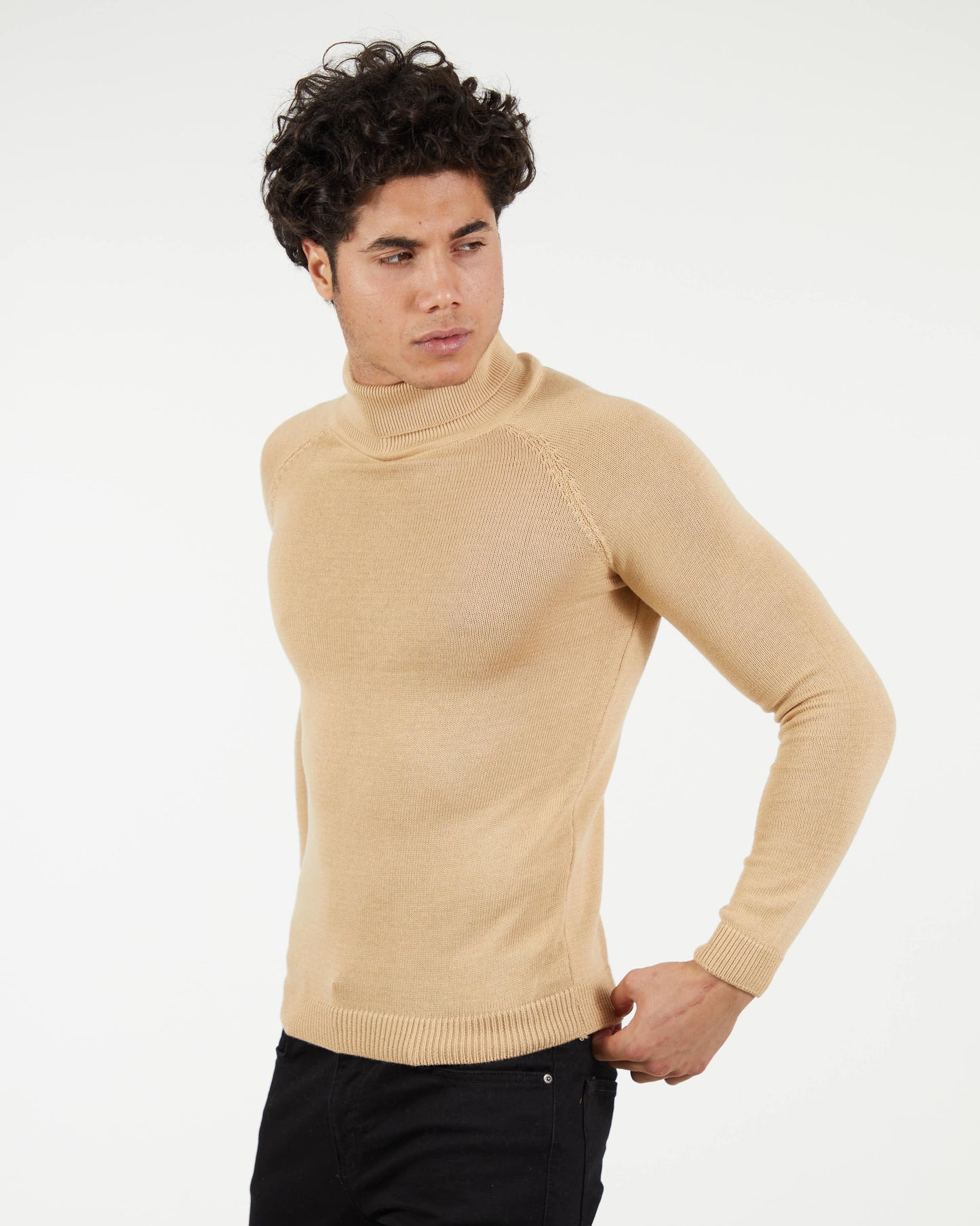 LAGOS BEIGE | Turtle Neck Sweater