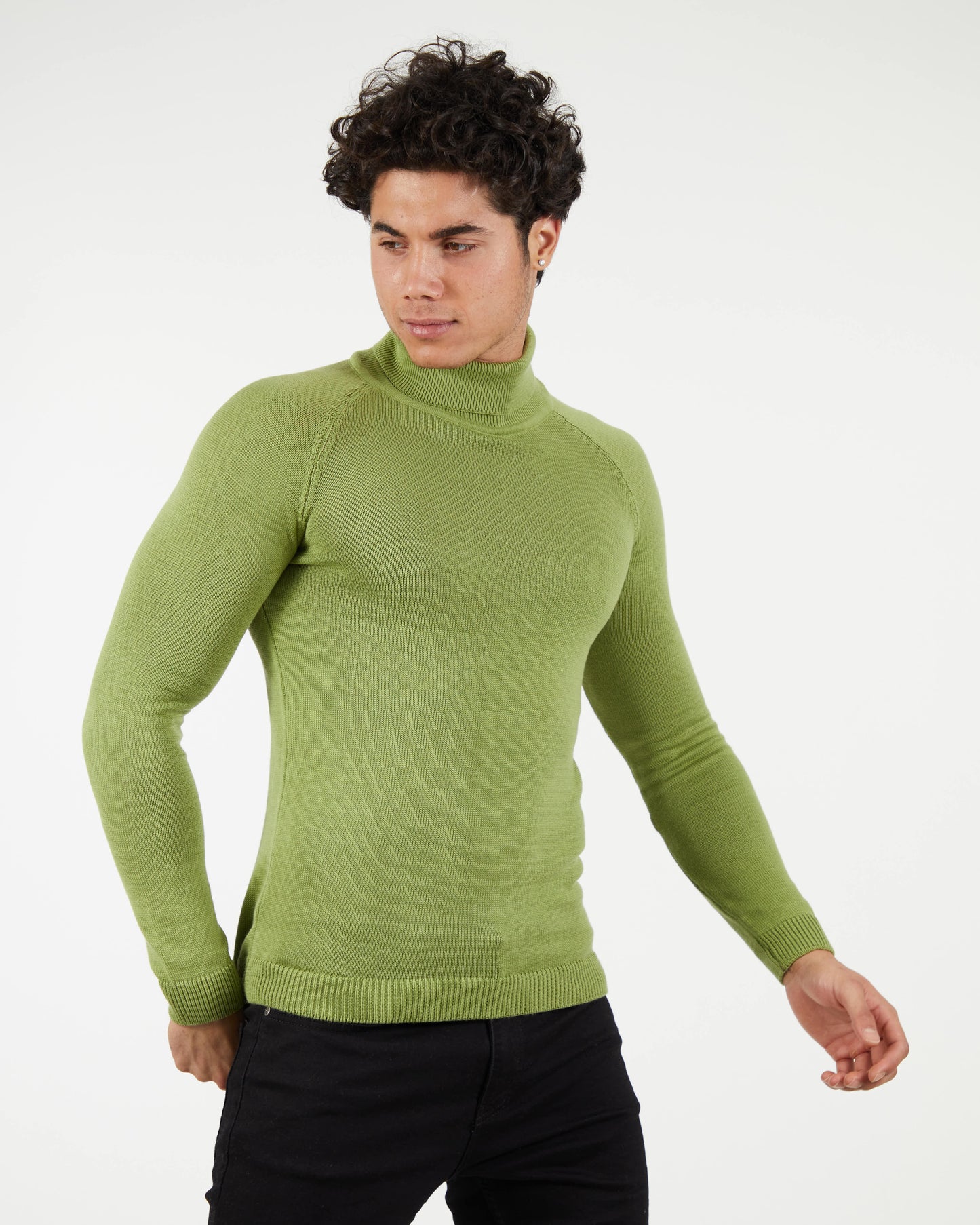 LAGOS LIME | Turtle Neck Sweater