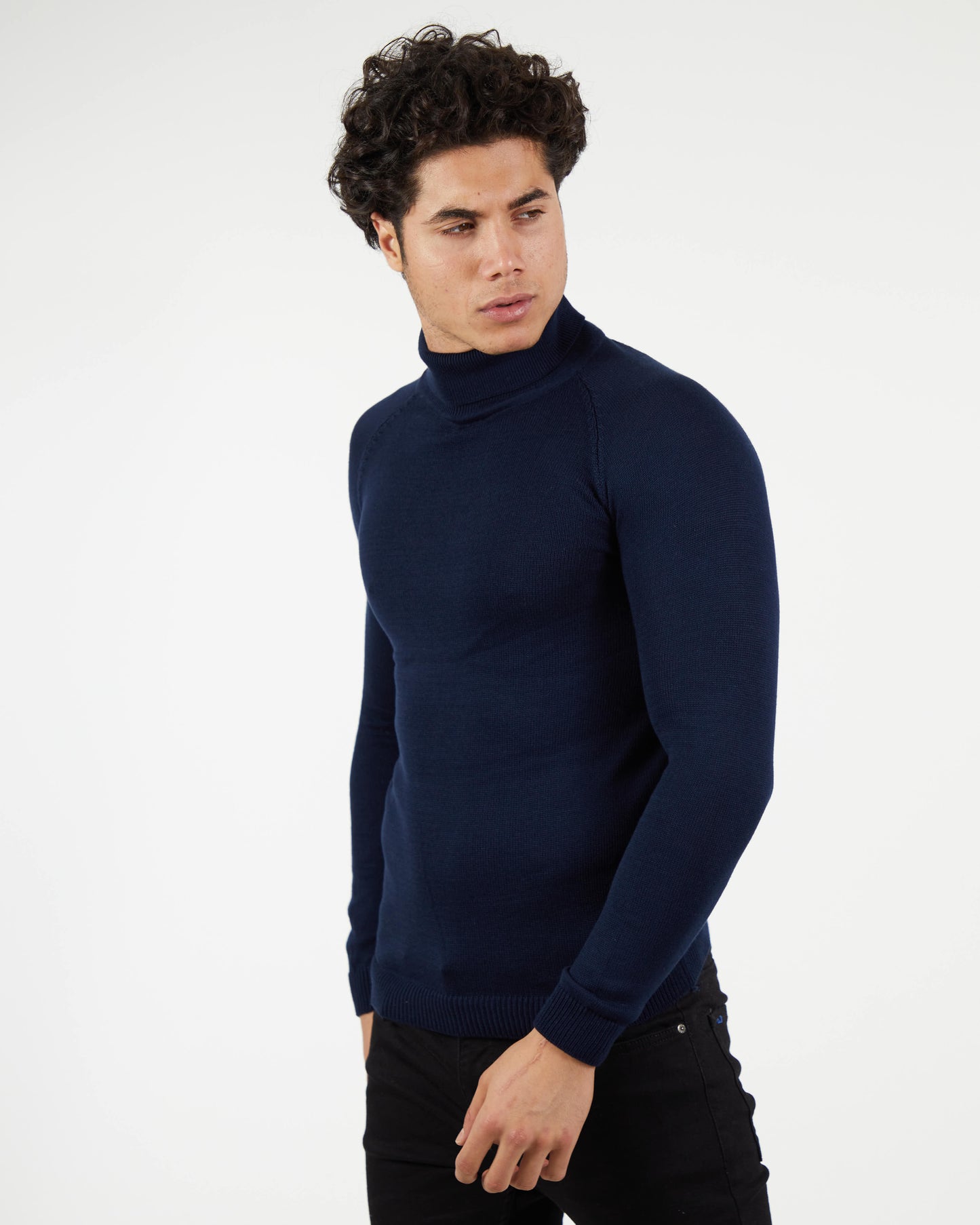 LAGOS NAVY | Turtle Neck Sweater