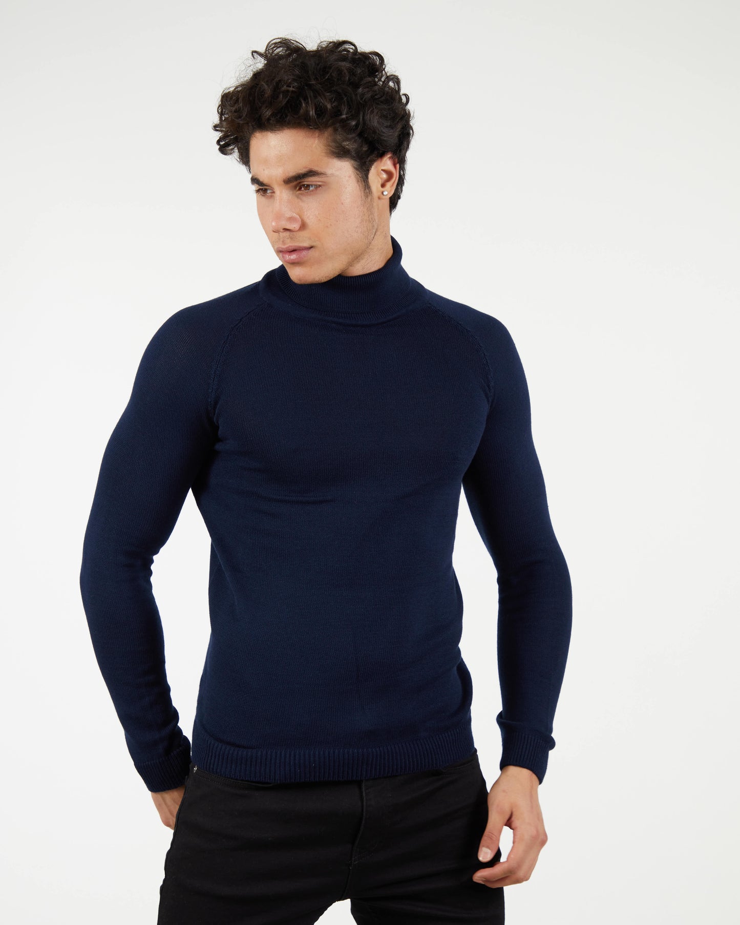 LAGOS NAVY | Turtle Neck Sweater