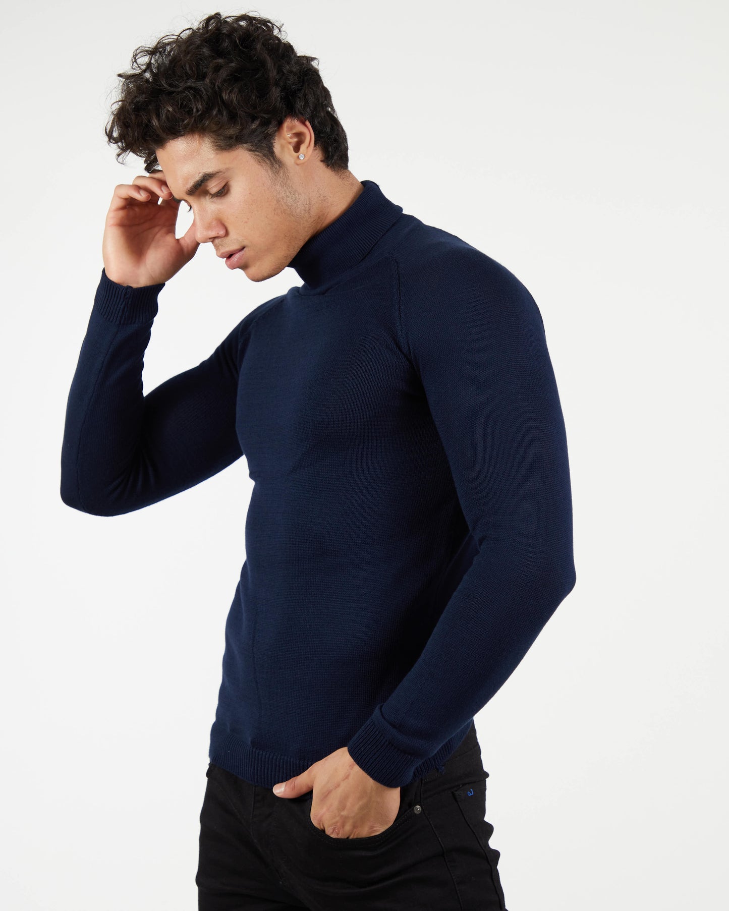 LAGOS NAVY | Turtle Neck Sweater