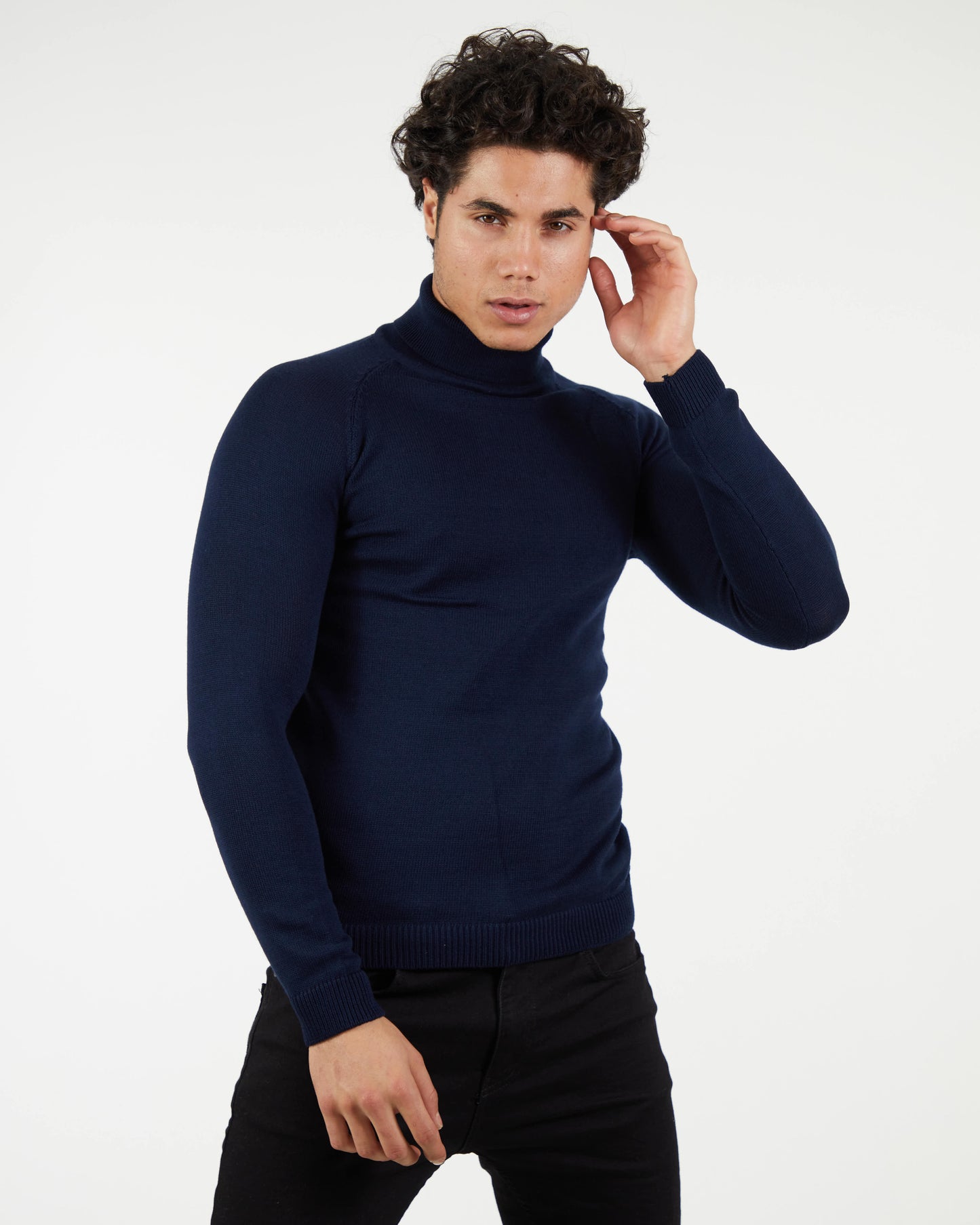LAGOS NAVY | Turtle Neck Sweater