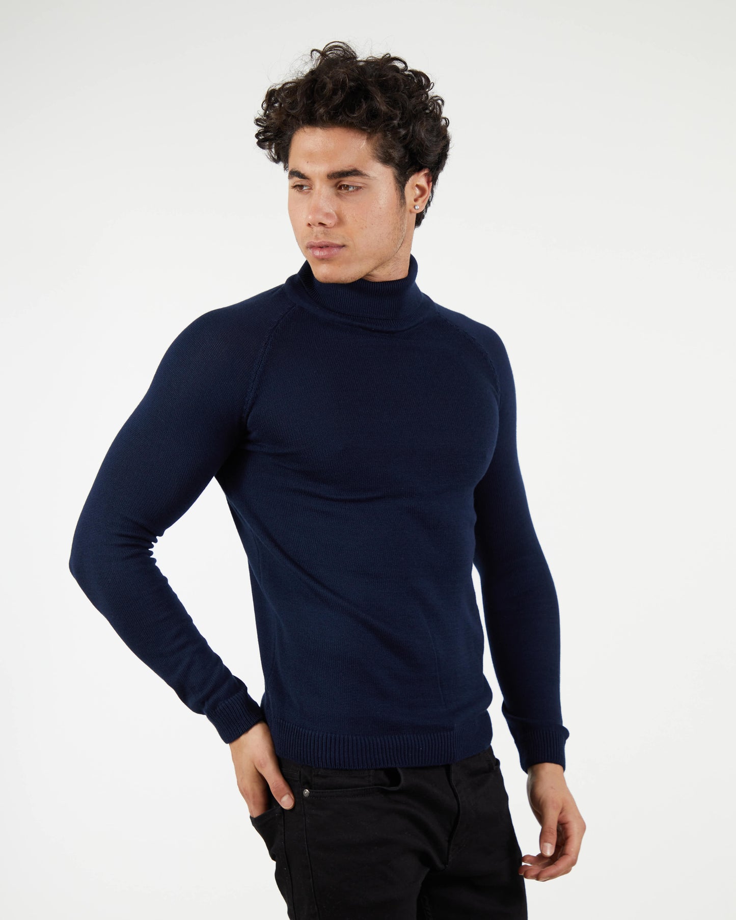 LAGOS NAVY | Turtle Neck Sweater