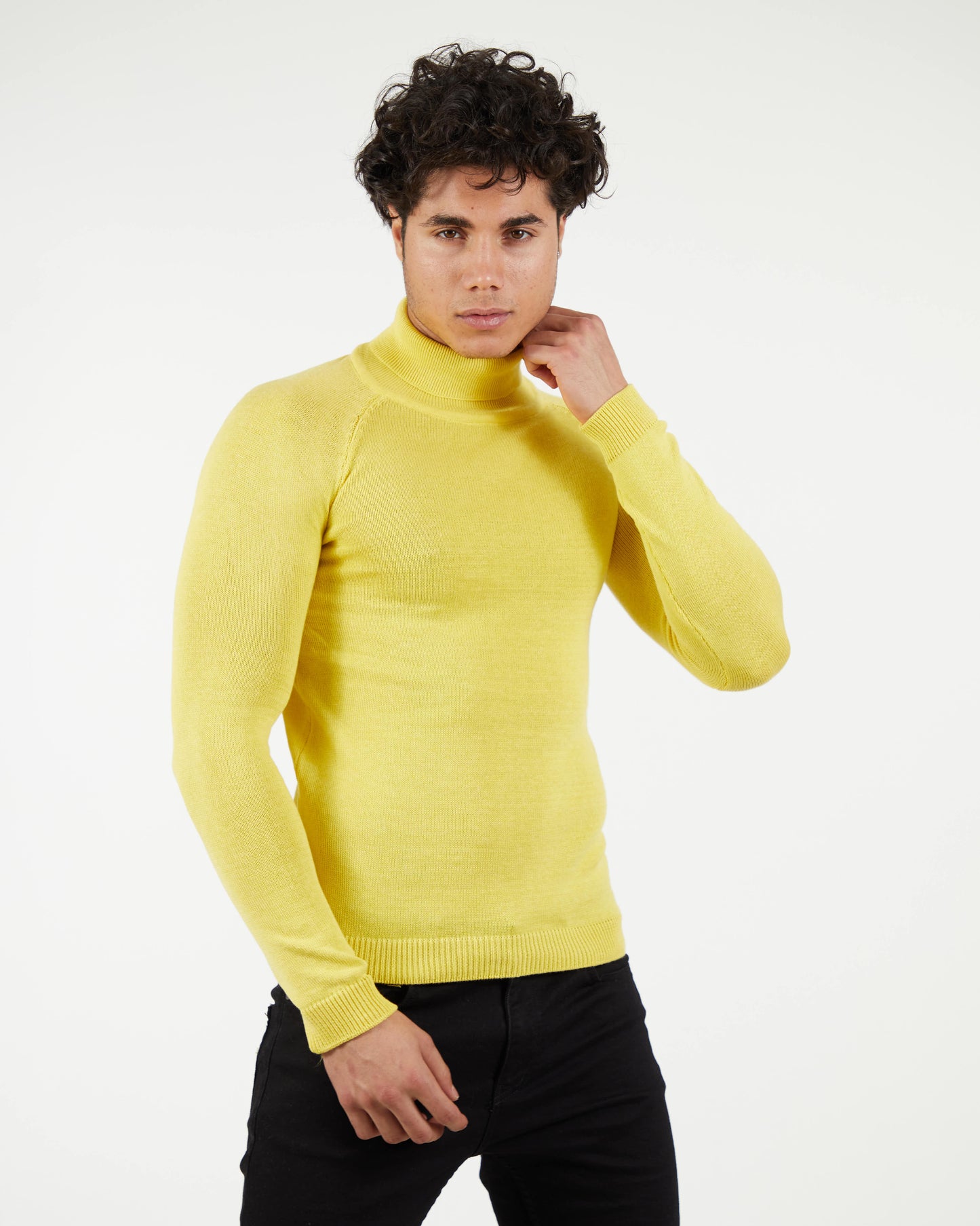 LAGOS YELLOW | Turtle Neck Sweater