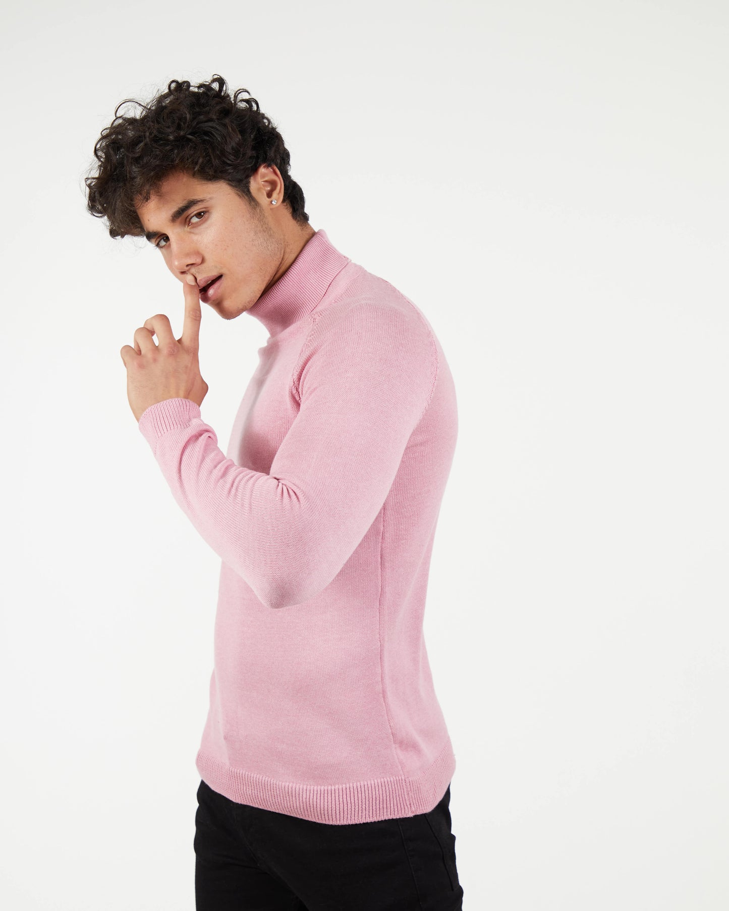 LAGOS LIGHT PINK | Turtle Neck Sweater
