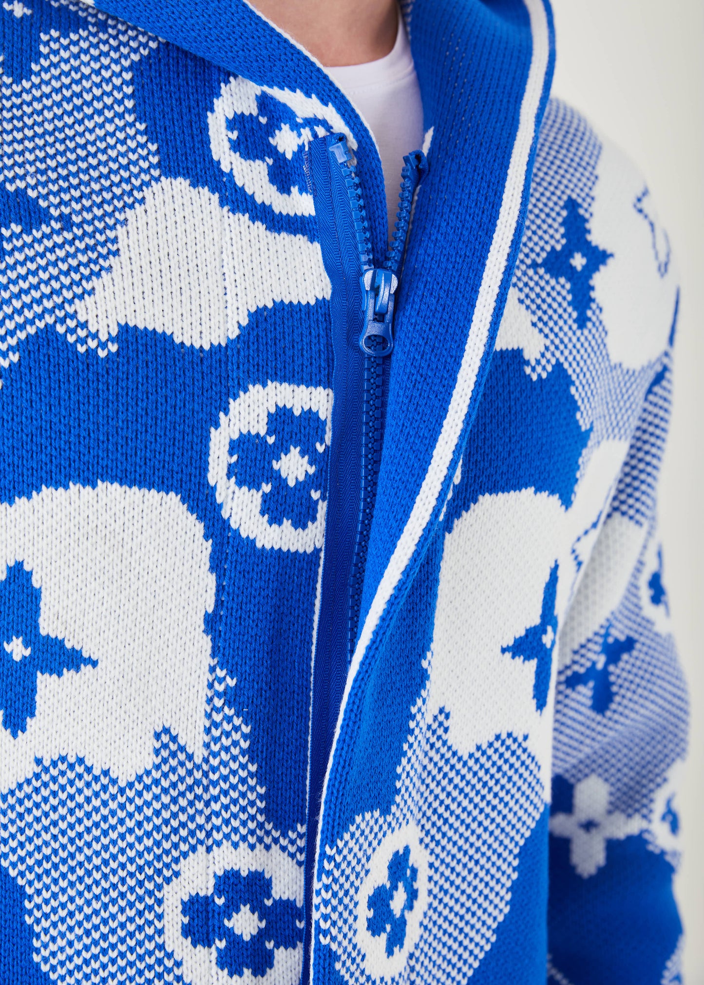 Men's Royal Diamond Long Sweaters | Hoodie